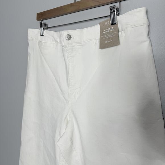 Madewell The Emmett Wide-Leg‎ Crop Jean: Welt Pocket Edition Size 33 - Picture 5 of 8